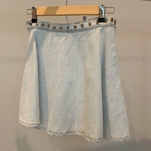 American apparel studded denim skirt size S EUC